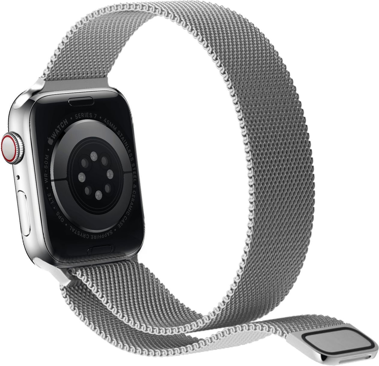 Снимаем сетчатый ремешок с Apple Watch