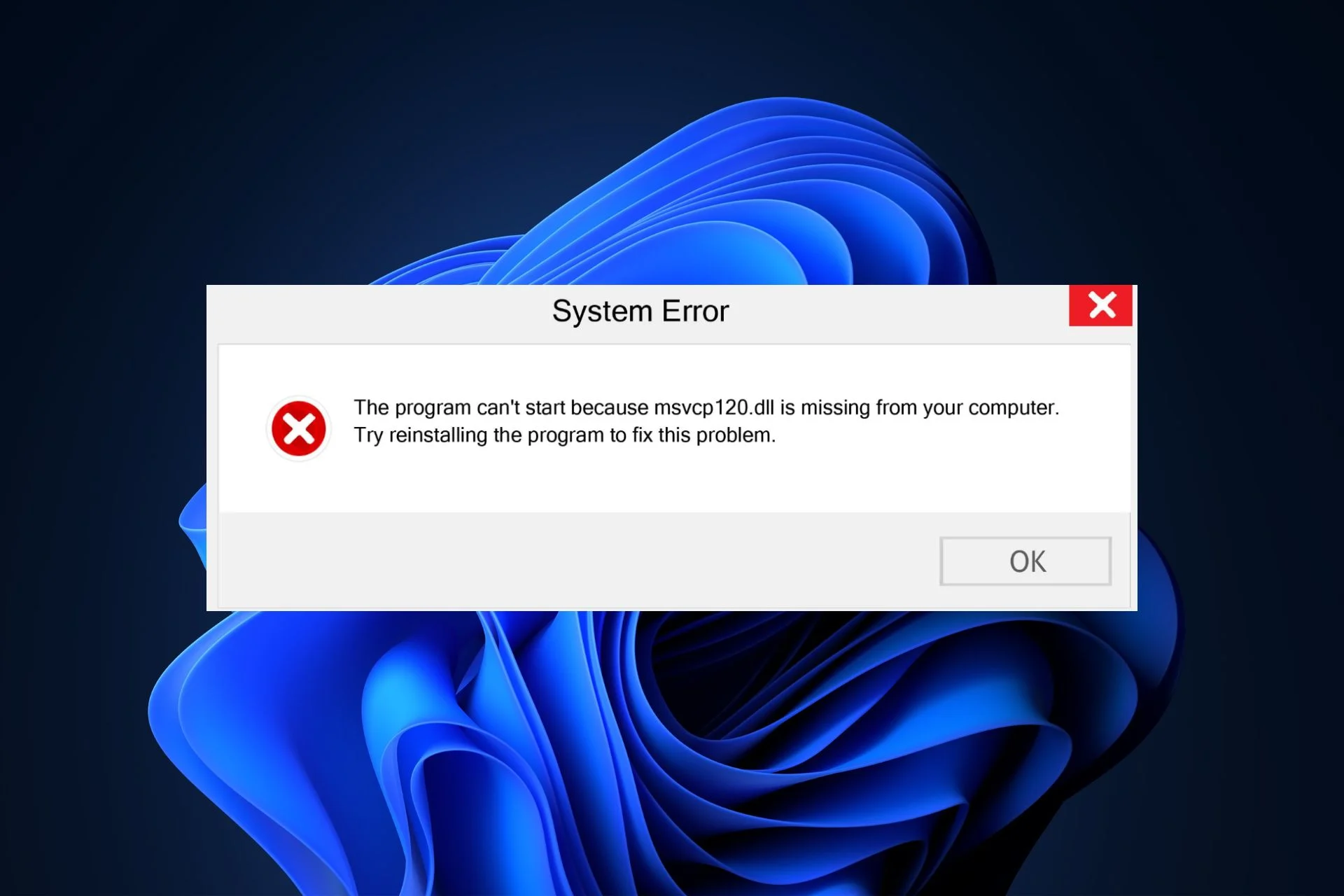 Ошибка MSVCP120.DLL Windows - файл не обнаружен или не найден