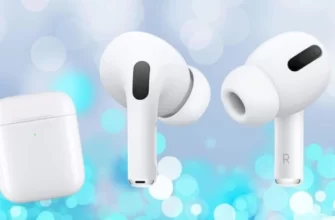 вид AirPods со стороны