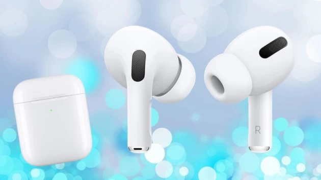 вид AirPods со стороны