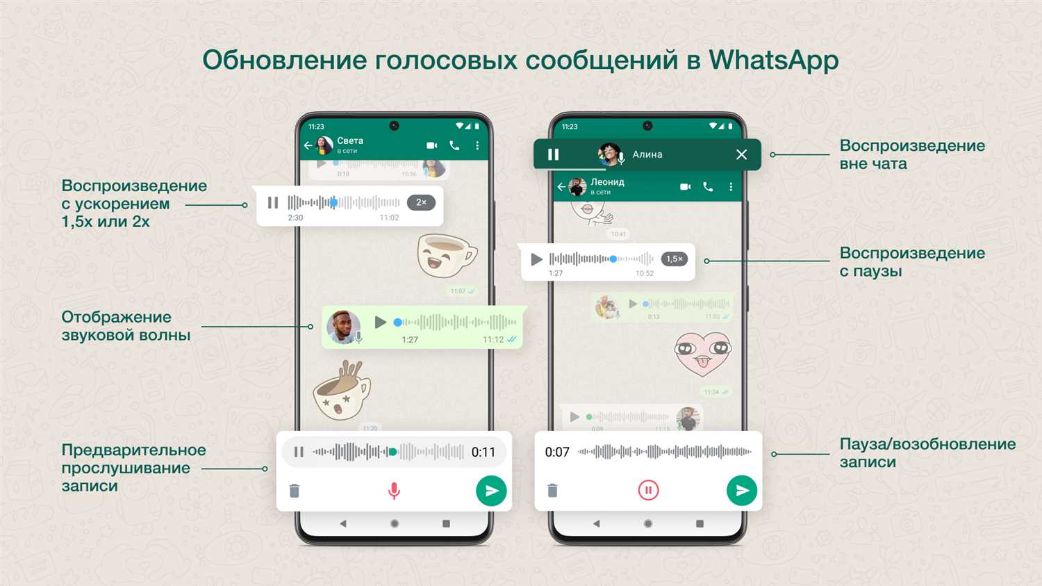 Почему нельзя прослушать голосовое сообщение в WhatsApp